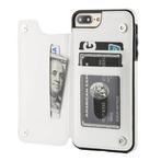 Retro iPhone 8 Plus Leren Flip Case Portefeuille - Wallet, Télécoms, Verzenden
