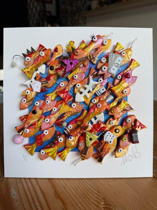 Michael Fantozzi - Little Fish #18, Antiek en Kunst, Kunst | Schilderijen | Modern