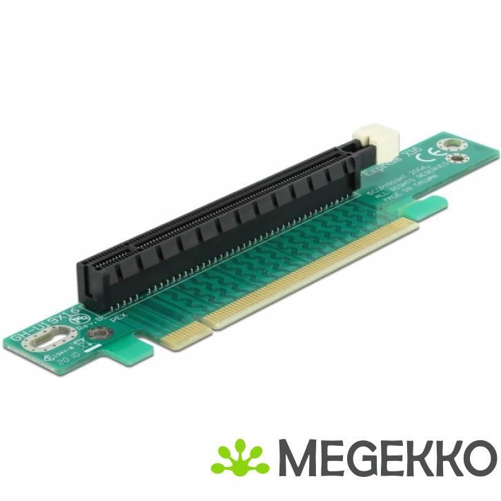 Delock 89105 Riser-kaart PCI Express x16 > x16 90 links, Computers en Software, Pc- en Netwerkkabels, Nieuw, Verzenden
