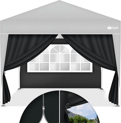 tillvex® 2 x zijwand voor paviljoen, 3 x 3 m, vouwpaviljoen,, Dieren en Toebehoren, Overige Dieren-accessoires, Verzenden
