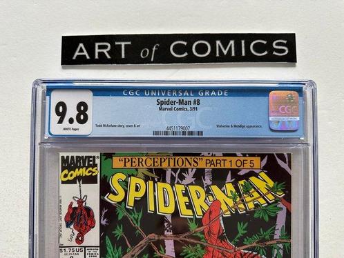 Spider-Man #8 - CGC 9.8 - Wendigo, Wolverine Appearance - 1, Boeken, Strips | Comics