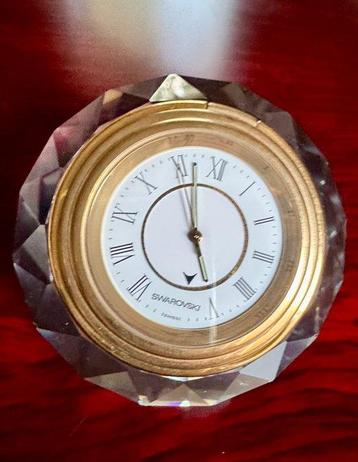 Horloge de bureau - Swarovski - Laiton - 1980-1990