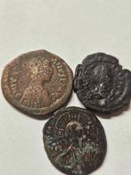 Byzantijnse Rijk. Lot of 3 folles  (Zonder Minimumprijs), Timbres & Monnaies