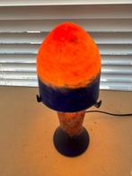 Art Deco style mushroom pâte de verre lamp - Tafellamp -