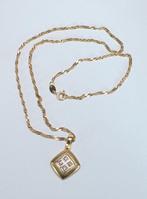 Ketting met hanger - 18 karaat Geel goud - 0.08ct. tw., Handtassen en Accessoires, Antieke sieraden