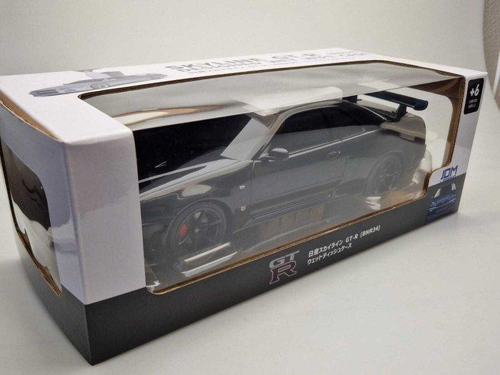RM Models 1:18 - Modelauto - Nissan Skyline R34 GT-R - Zwart, Hobby en Vrije tijd, Modelauto's | 1:5 tot 1:12