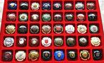 Collection de capsules de champagne