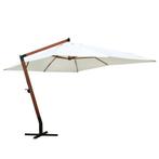vidaXL Parasol 300x400 cm wit, Tuin en Terras, Parasols, Verzenden, Nieuw
