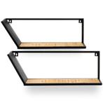 Wandrek | Hout/Metaal | 600x160x200(h)mm E.R.S., Verzenden, Nieuw in verpakking