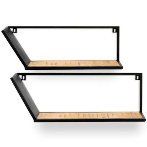 Wandrek | Hout/Metaal | 600x160x200(h)mm E.R.S., Zakelijke goederen, Horeca | Keukenapparatuur, Nieuw in verpakking, Verzenden