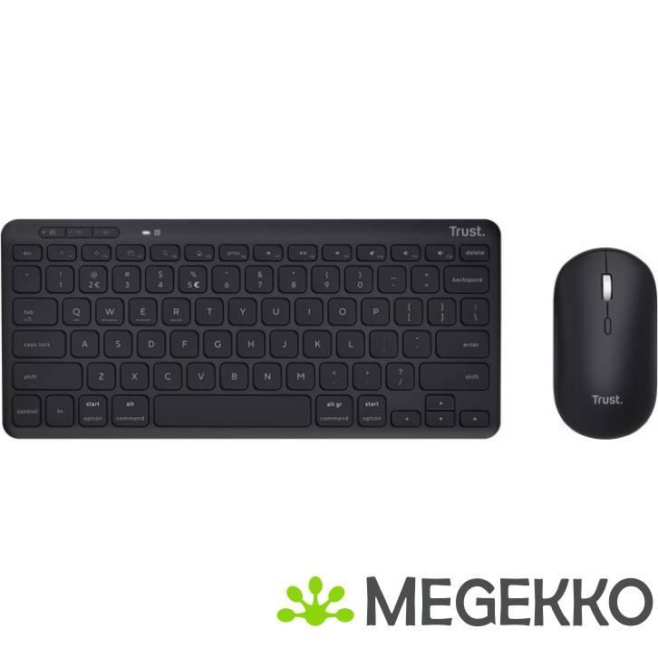 Trust Lyra Draadloos Multi-Connect Toetsenbord en Muis, Computers en Software, Desktop Pc's, Nieuw, Verzenden