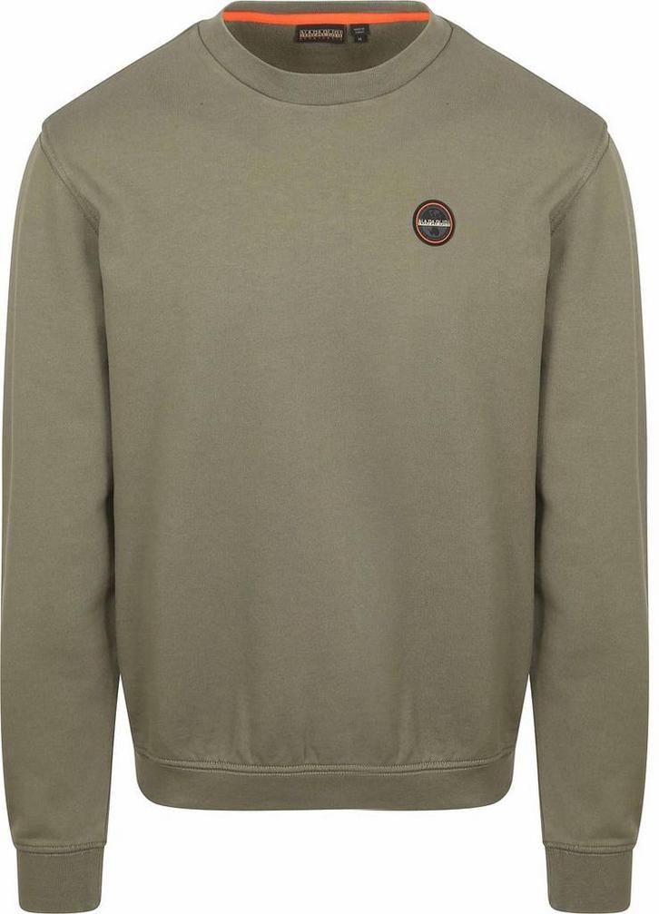 Napapijri Badge Sweater Olijfgroen maat Maat 48/50 (M) Heren, Vêtements | Hommes, Pulls & Vestes, Envoi