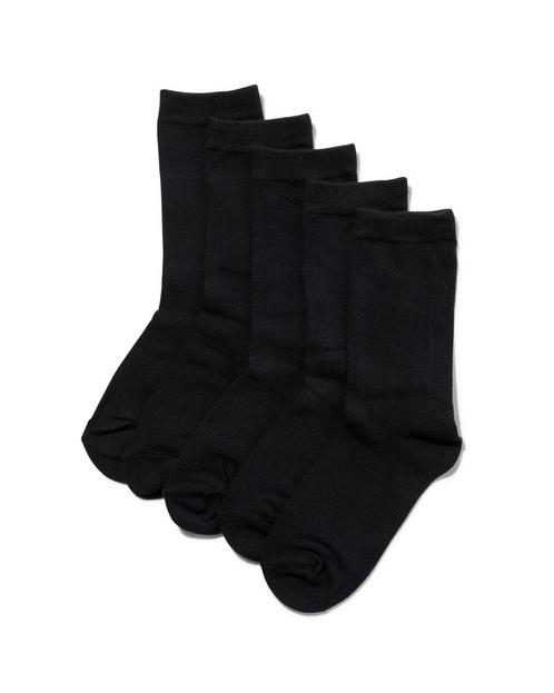 HEMA 5-pak Damessokken Zwart, Kleding | Dames, Leggings, Maillots en Panty's, Ophalen of Verzenden