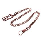 Fako® - Zakhorloge Ketting - 35cm - Antiek Roodbruin, Handtassen en Accessoires, Horloges | Heren, Verzenden, Nieuw