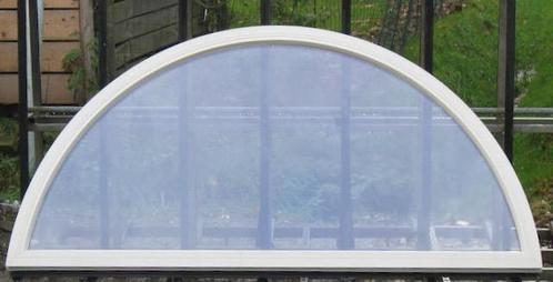 pvc boograam , raam , chassis , venster 209 x 98, Doe-het-zelf en Bouw, Raamkozijnen en Schuifdeuren, Inclusief glas, Nieuw, Kunststof