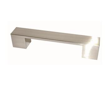 Greep Kubus rvs-Look 128 mm, Klink of Kruk
