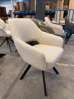 Emilie armstoel bouclé, met returnfunctie(nieuw, A-keuze), Huis en Inrichting, Stoelen, Nieuw, Stof