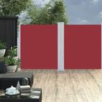 vidaXL Auvent latéral rétractable Rouge 160x600 cm, Jardin & Terrasse, Parasols, Neuf, Verzenden