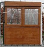 pvc raam , chassis 180 x 190 / 210  gouden eik met rolluik, Bricolage & Construction, Châssis & Portes coulissantes, Raamkozijn