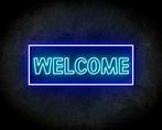 WELCOME BLUE neon sign - LED neon reclame bord, Verzenden