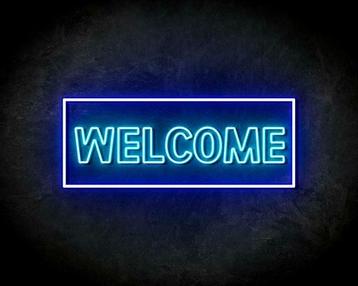WELCOME BLUE neon sign - LED neon reclame bord