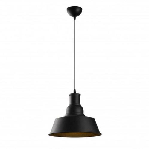 Industriële hanglamp zwart goud 31 cm | Depar, Maison & Meubles, Lampes | Suspensions, Envoi