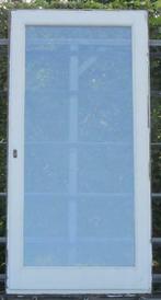 meranti houten terrasraam , raam , chassis  108 x 218, Deurkozijn, 150 tot 225 cm, Gebruikt, Ophalen of Verzenden