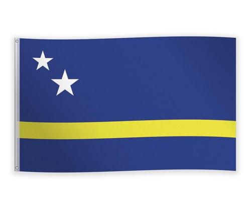 Vlag Curacao 1,5m, Hobby en Vrije tijd, Feestartikelen, Nieuw, Verzenden