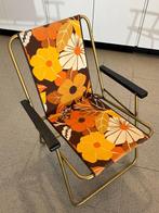 Laduma - Stoel - Metaal en Stof - Drie vintage klapstoelen
