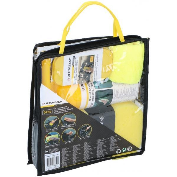 Auto reinigingsset 5-delig Dunlop (Poetsen, ONDERHOUD), Auto diversen, Autogereedschap, Nieuw, Verzenden