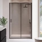 Douchewand Calgary 100 x 190 cm Zwart – Getint 8 mm, Verzenden, Nieuw