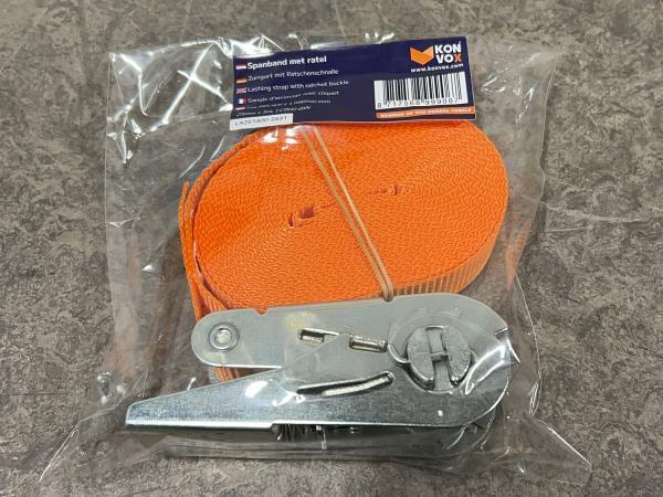 Veiling - 20x Konvox spanband met ratel 25mm x 5m, Auto diversen, Aanhangwagen-onderdelen, Nieuw