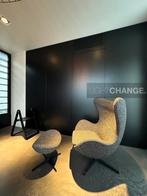 Fritz Hansen EGG Chair met Footstool in stof of leder NIEUW, Nieuw, Leer, High-end Furniture