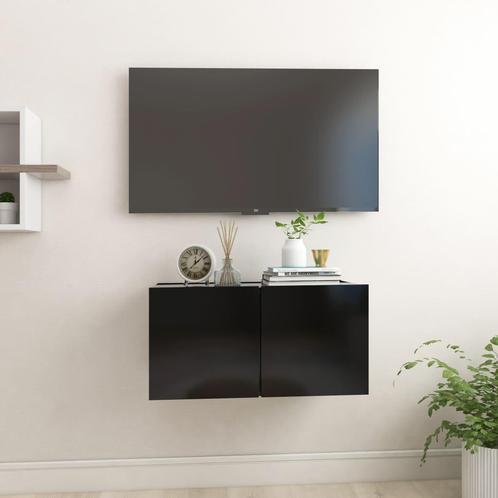 vidaXL Tv-hangmeubel 60x30x30 cm zwart, Maison & Meubles, Armoires | Mobilier de télévision, Envoi