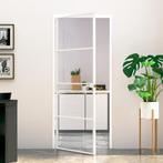 vidaXL Binnendeur 83x201,5 cm gehard glas en aluminium smal, Doe-het-zelf en Bouw, Deuren en Vliegenramen, Verzenden, Nieuw