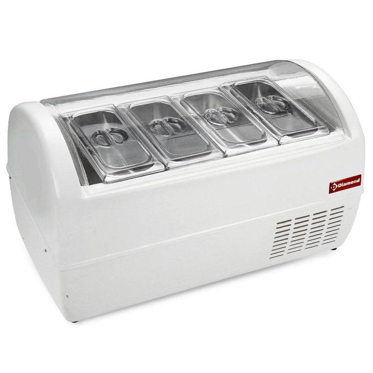 Schepijsvitrine | OUTLETMODEL | BABYGEL | Wit | 4x 6.5L |, Zakelijke goederen, Horeca | Keukenapparatuur, Nieuw in verpakking