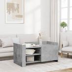 vidaXL Table basse gris béton 100x50x50 cm bois, Maison & Meubles, Verzenden, Neuf