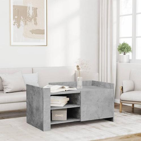 vidaXL Table basse gris béton 100x50x50 cm bois, Maison & Meubles, Tables | Tables de salon, Neuf, Envoi