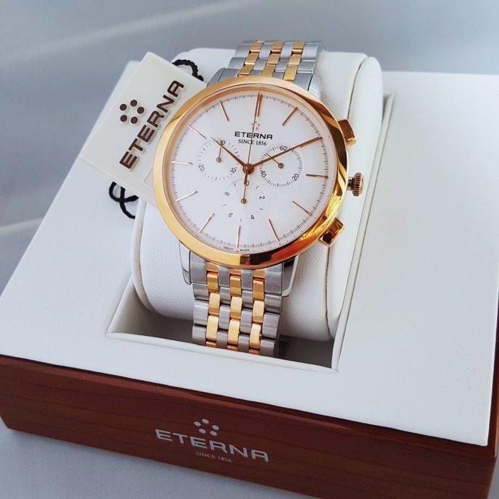 Eterna - Eternity - 18K Gold - Swiss Chronograph 1/10th -, Handtassen en Accessoires, Horloges | Heren