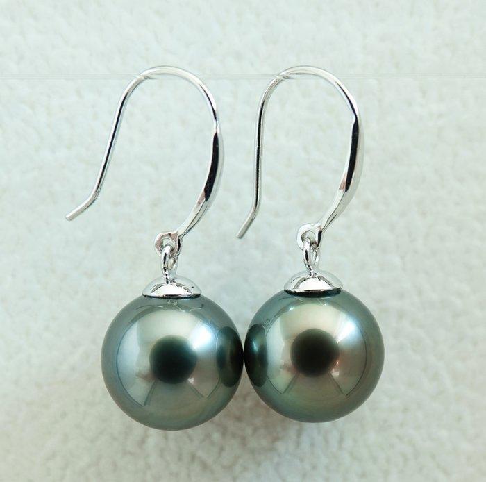 Oorbellen - 18 karaat Witgoud Parel - Aurora, Tahitian,, Bijoux, Sacs & Beauté, Boucles d'oreilles