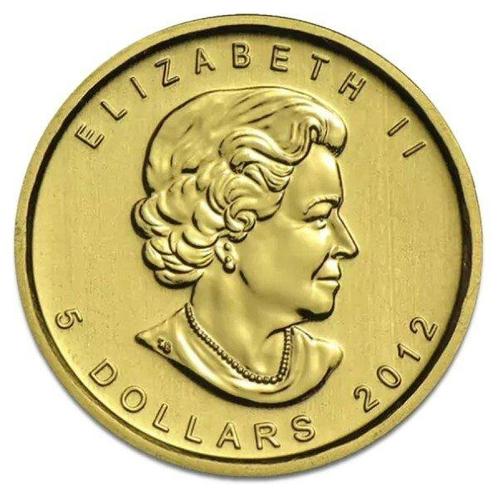 Canada. 5 Dollars 1/10 oz $5 CAD Canadian Gold Maple Leaf, Postzegels en Munten, Edelmetalen en Baren