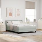 vidaXL Boxspring Bed met Matras Lichtgrijs 160x200 cm, Verzenden, Nieuw