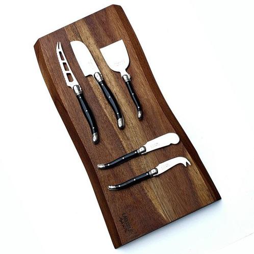 Laguiole - 5x Cheese knives - Wood Serving Board - Acacia, Antiek en Kunst, Antiek | Keukengerei
