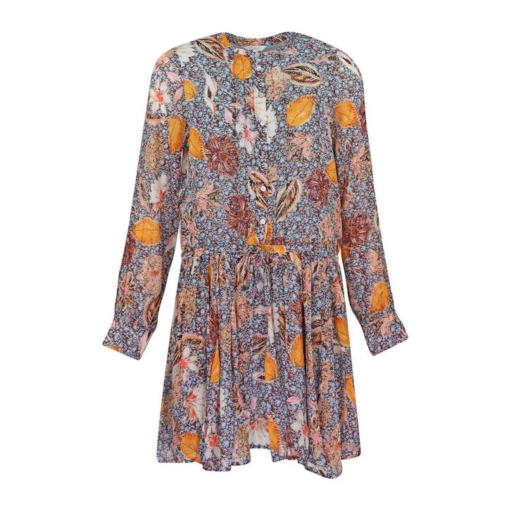 Frogbox • mini jurk met motief • 36, Kleding | Dames, Truien en Vesten, Bruin, Nieuw, Maat 36 (S), Verzenden