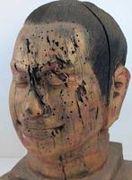 Groot beeld hoofd Koning Jayavarman VII - Buste - Cambodge, Antiek en Kunst