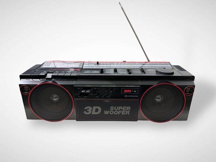 Hitachi - 3D2 Boombox Draagbare cassettespeler, Audio, Tv en Foto, Radio's