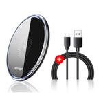 15W Qi Universele Draadloze Oplader - 2A Snelladen Wireless, Telecommunicatie, Mobiele telefoons | Batterijen en Accu's, Verzenden