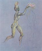 Leonor Fini (1907-1996) - Beauté couronnée de fleurs, Antiek en Kunst