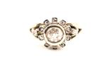 Ring - 19.2 kt. Witgoud Diamant (Natuurlijk) - Diamant, Handtassen en Accessoires, Ringen, Nieuw