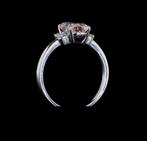 Ring - 14 karaat Witgoud - 2.01ct. tw. Roze Diamant (Fancy, Nieuw